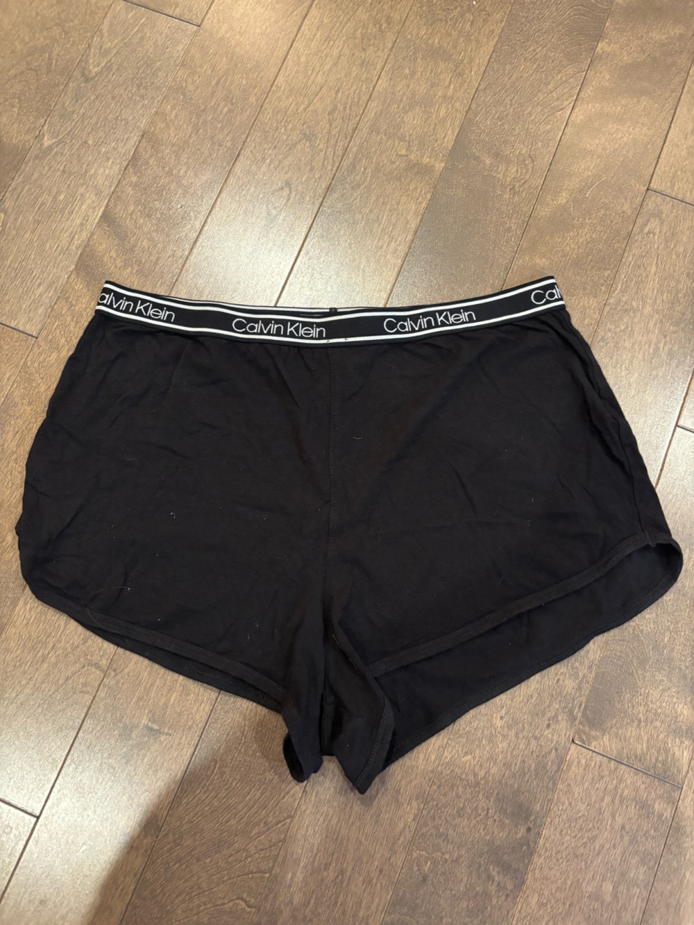 Calvin Klein Black Logo Waistband Lounge Shorts